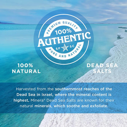 Fine Grain Dead Sea Salt for Bath & Soaking – 19 Lbs, Fast-Dissolving, 100% Pure & Natural, Unscented, Skin-Nourishing Bulk Sea Salt